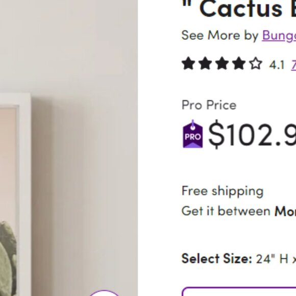 Cactus Bunch Marmont Hill Watercolor Cactus Painting Framed Paper Print NEW NIB - Picture 3 of 11